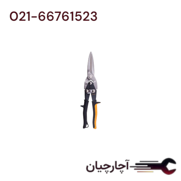 قیچی ورق بر زرد مستقیم بلند  برند توسن، کد کالا TATS-SL12MO