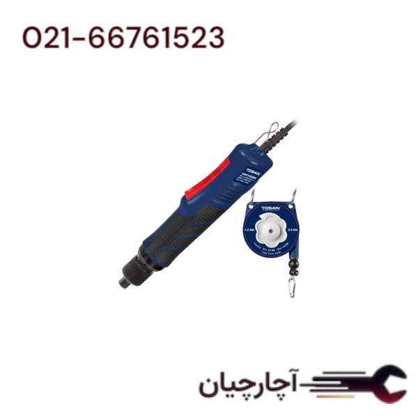 پیچ گوشتی برقی مستقیم + بالانسر  برند توسن، کد کالا 0801SESB