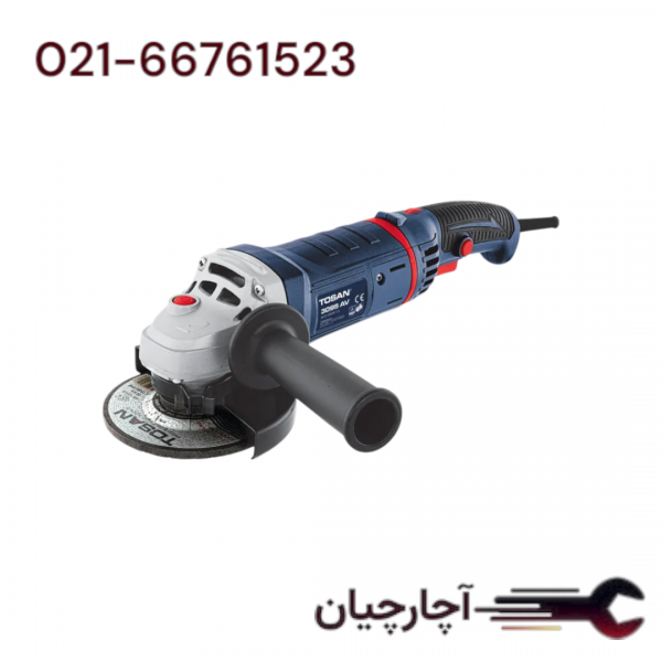 مینی فرز آهنگری 115 میلی متر دسته بلند   950 وات برند توسن، کد کالا 3095A