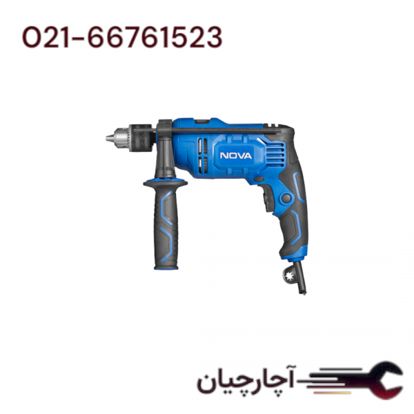 دریل 13 چکشی 650 وات برند نووا، کد کالا 2231