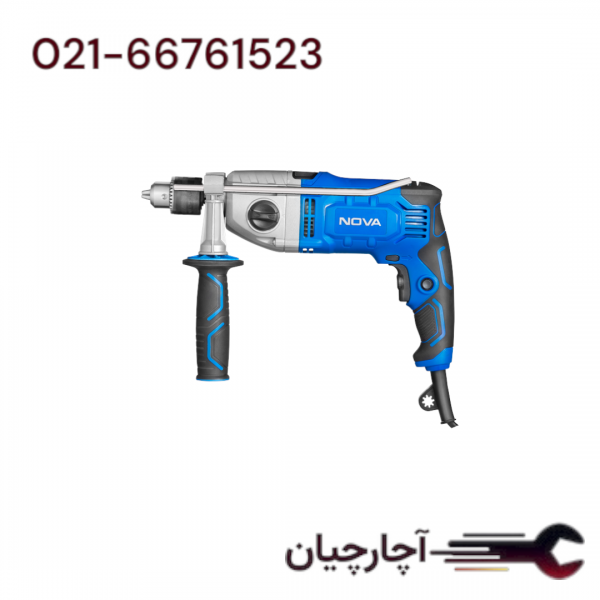 دریل گیربکسی 1050 وات + کیف BMC برند نووا، کد کالا 2239