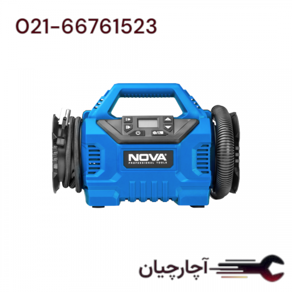 مینی کمپرسور سه کاره فندکی برند نووا، کد کالا 9162