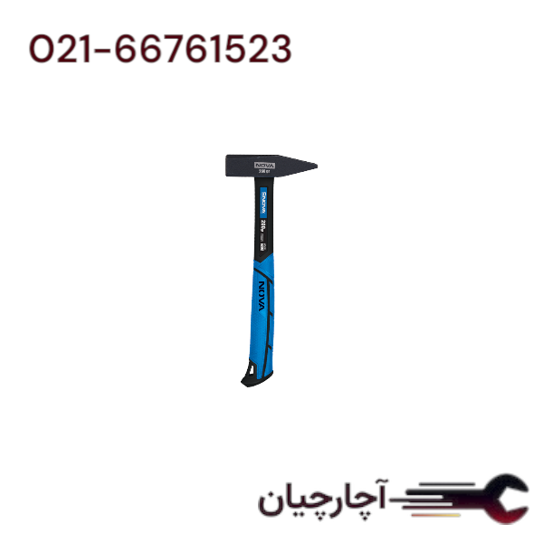 چکش مهندسی 300 گرم با دسته فایبر گلاس برند نووا، کد کالا 6203