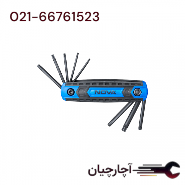 آلن چاقویی ستاره ای 8 عددی  برند نووا، کد کالا 1160