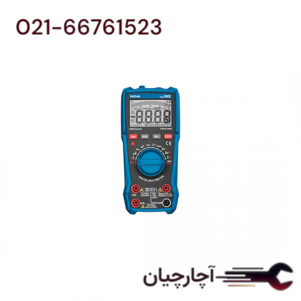 مولتی متر AC|DCدیجیتال 1000 ولت برند نووا، کد کالا 1922
