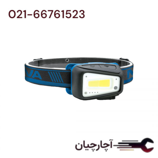 چراغ پیشانی شارِژی 8 وات 650 لومن دارای سنسور حرکتی برند نووا، کد کالا 3048
