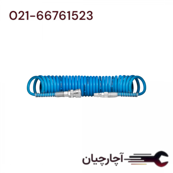 شلنگ فنری باد 5 متری برند نووا، کد کالا 6105