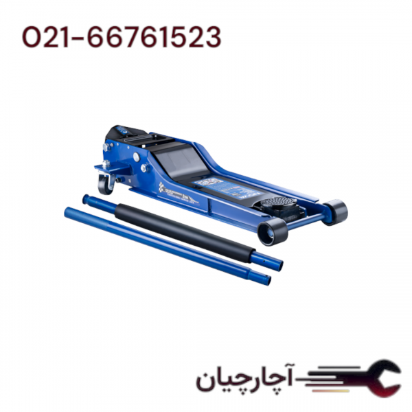 جک سوسماری کورسی حرفه ای بلند  2 تن دو پمپ برند نووا، کد کالا 4208