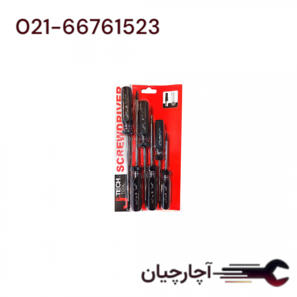 ست پیچ گوشتی کیفی ستاره ای  برند جی تک، کد کالا EC-TT6S