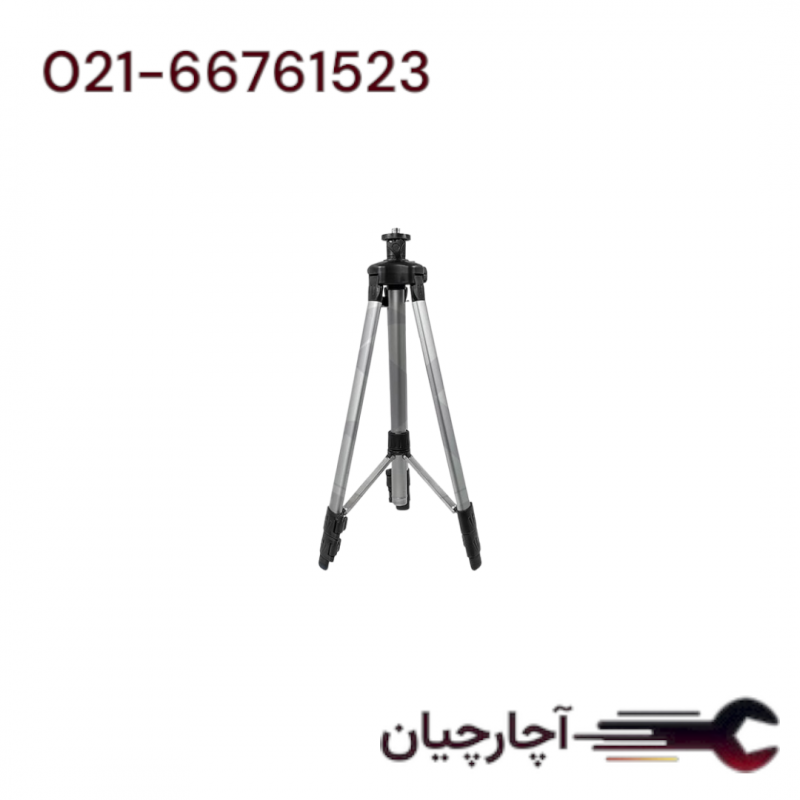 سه پایه تلسکوبی مجهز به کپسول تراز و تنظیم ارتفاع برند پی ام، کد کالا