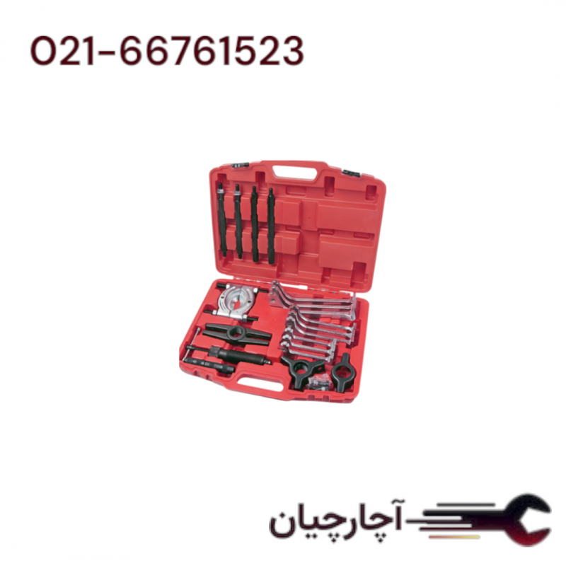 کیت بلبرینگ کش (105-75) وپولی کش (4-6-8 اینچ)10 تن هیدرولیک برند ال کا کد کالا: J0002