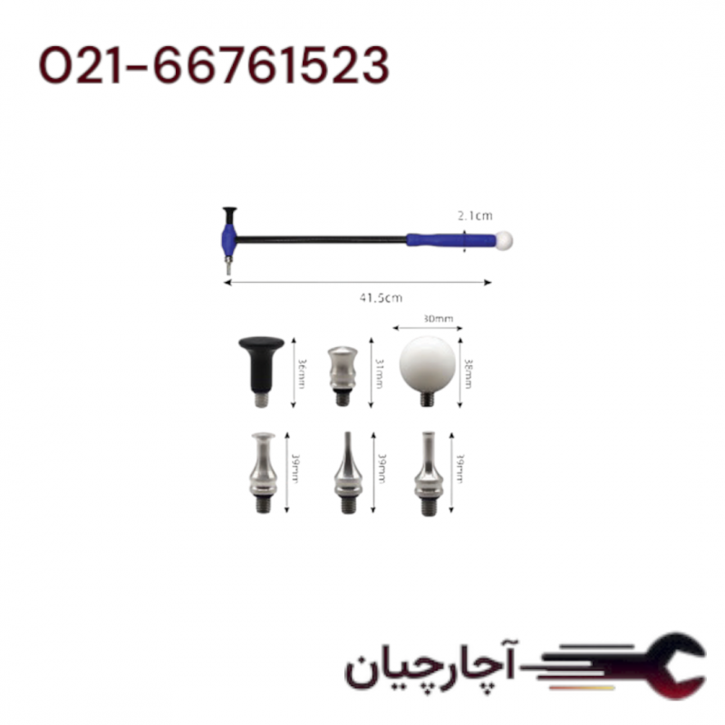 چکش کربنی  6 سر صافکاری بدون رنگ  برند ال کا کد کالا: H2198