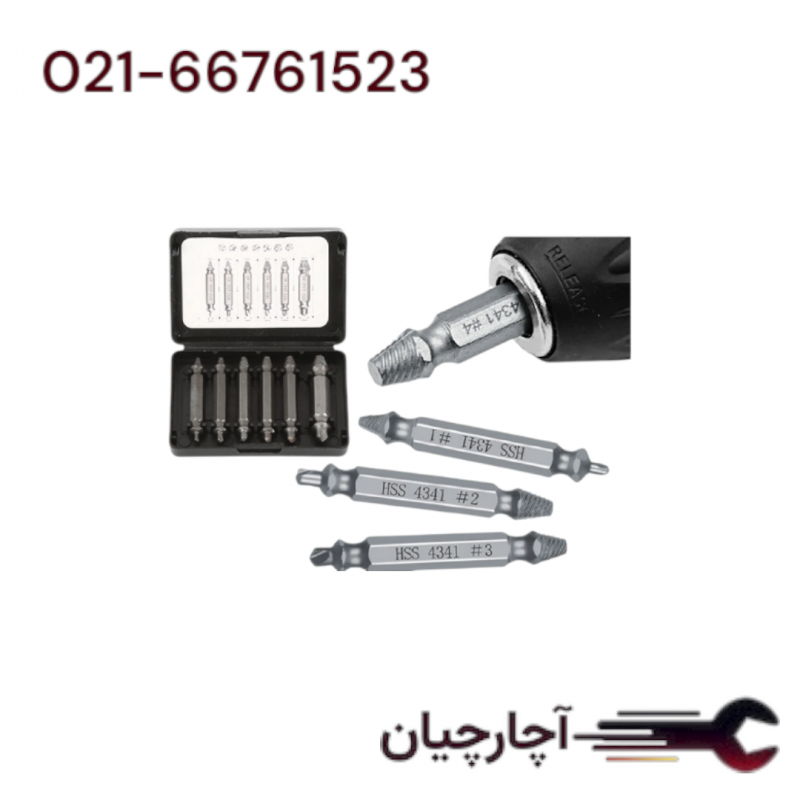 مته قلاویز چپ گرد 6 عددی برند ال کا کد کالا: SE006