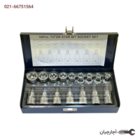 جعبه بکس آلن بکس ستاره‌ای و بکس ای 16 عددی جعبه فلزی برند مسترتولز تایوان