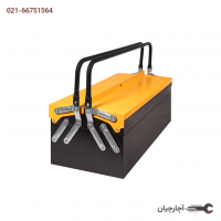جعبه ابزار فلزی اتومات 35 سانت 2 طبقه MIT