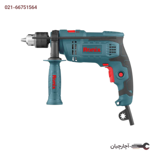 دریل 13 میلی متری چکشی 650 وات برند رونیکس کد کالا 2214L