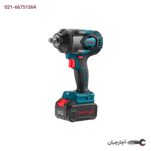 کیت بکس شارژی براش لس 1/2 اینچ 800 نیوتن متر برند رونیکس، کد کالا 8907-40V