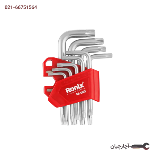 آلن ستاره ای 9 عددی کوتاه مگنتی برند رونیکس، کد کالا RH-2035