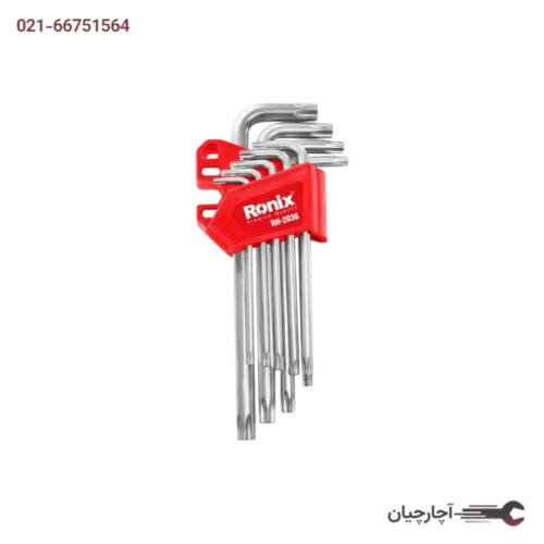 آلن ستاره ای 9 عددی بلند مگنتی برند رونیکس، کد کالا RH-2036