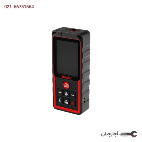متر لیزری 50 متری با کیف برزنتی چین برند رونیکس، کد کالا RH-9351