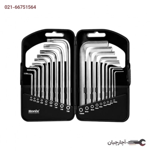 ست آلن ترکیبی 18 عددی کوتاه برند رونیکس، کد کالا RH-2051