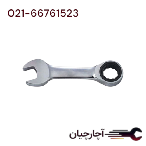 آچار یکسر رینگ جغجغه ای  کوتاه 12 برند هنس، کد کالا 1165S12