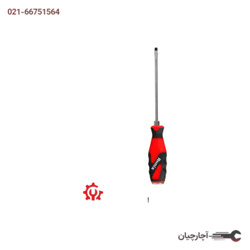 پیچ گوشتی تکی ضربه خور 150×6دوسو دسته TPR برند رونیکس، کد کالا RH-2968