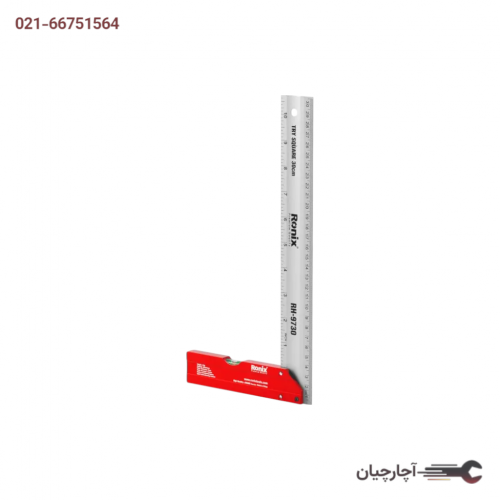 گونیا استیل 30 سانت ترازدار برند رونیکس، کد کالا RH-9730