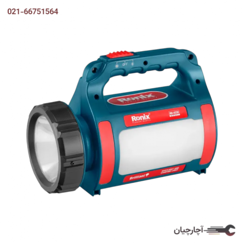 نور افکن شارژی 500 متر LiIon(باطری لیتیوم سامسونگ کره) برند رونیکس، کد کالا RH-4230