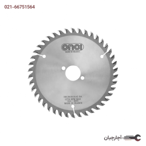 تیغ اره الماسه انسی معمولی 180*42 برند رونیکس، کد کالا LHC14518032