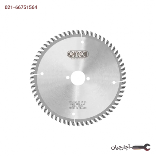 تیغ اره الماسه انسی معمولی 200*64 برند رونیکس، کد کالا LHC14520033