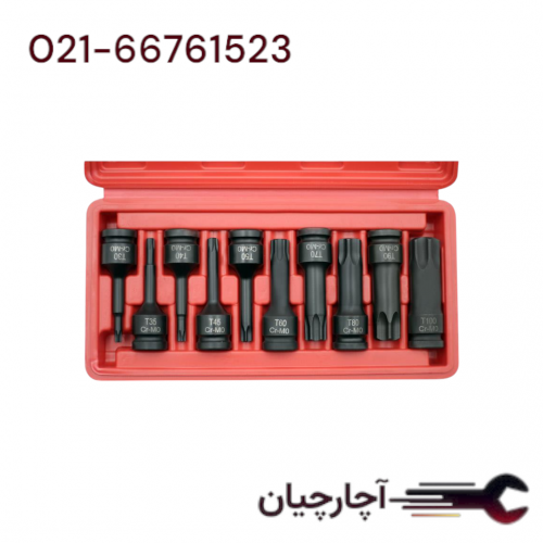 جعبه تورکس بکسی فشار قوی درایو 1/2 10 عددی T30-T100 برند داناکو، کد کالا D7941310