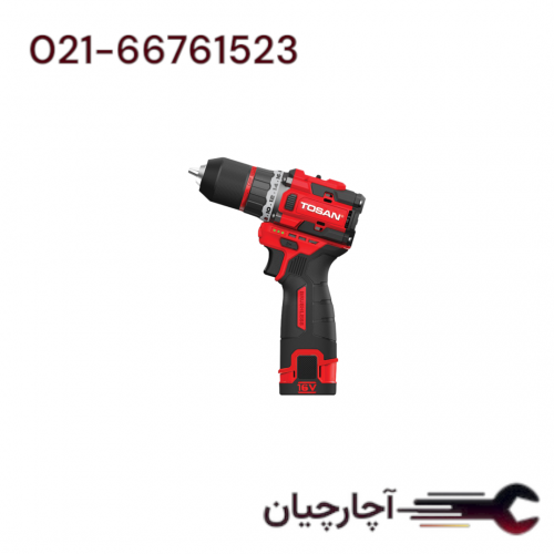 دریل پیچ گوشتی شارژی  براشلس 16 ولت  برند توسن، کد کالا 9616BS