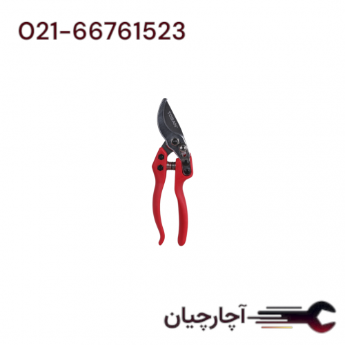 قیچی باغبانی با روکش تفلون دسته پلی آمید 8 اینچ برند توسن، کد کالا TBS223X