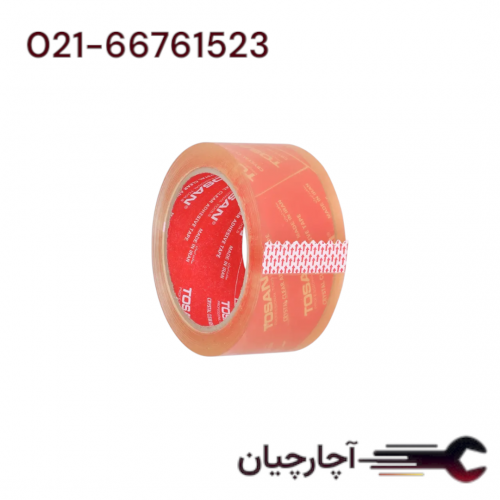 چسب کارتن 50 میکرون 48 میلیمتری  برند توسن، کد کالا TAT-50M90Y