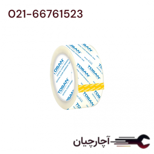 چسب کارتن 40 میکرون 48 میلیمتری  برند توسن، کد کالا TAT-40M90Y