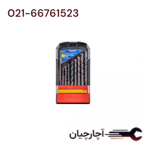 ست مته 13 عددی HSS+دیوار  برند توسن، کد کالا T14-MB13-HSSD388