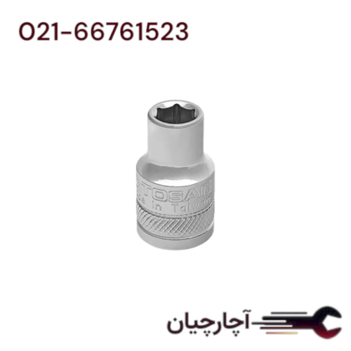 بکس کوتاه درایو 1/4  6پر سایز 6میلی متر  برند توسن، کد کالا T1474S-6