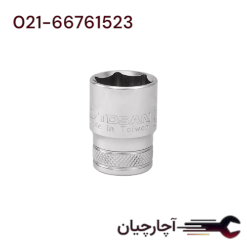 بکس E 16 کوتاه درایو 1/2سایز 38  میلی متر  برند توسن، کد کالا T1253-38E16