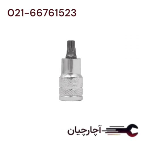 بکس T 20 کوتاه درایو 1/2 سایز 55  میلی متر  برند توسن، کد کالا T1253-55T20