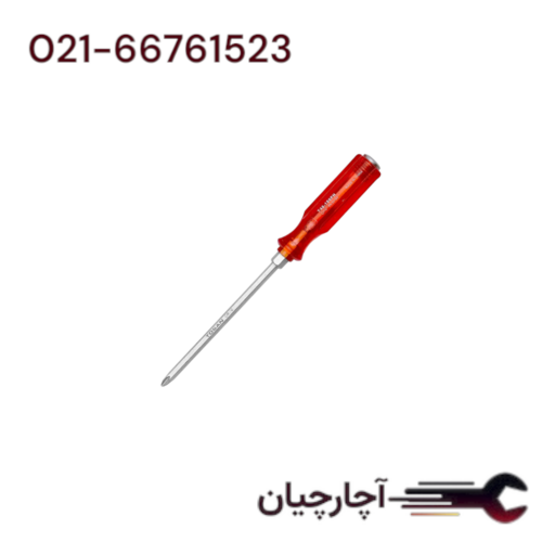 پیچ گوشتی ضربه خور چهار سو  سایز06*100 برند توسن، کد کالا T46-100PH