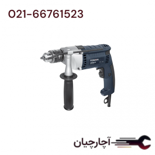 دریل 13 میلی متر چکشی گیربکسی 810 وات  برند توسن، کد کالا 0028DN