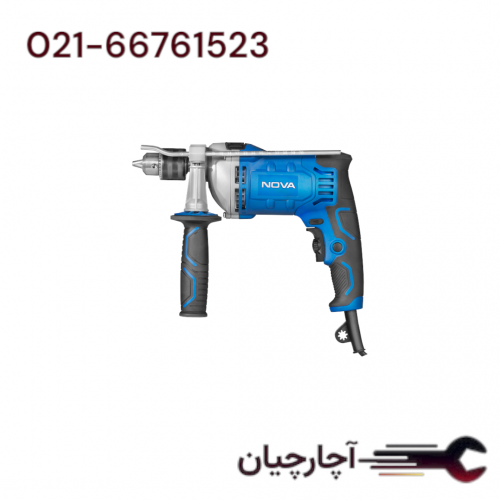 دریل 13 گیربکسی 810 وات برند نووا، کد کالا 2237