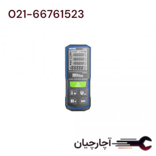 متر لیزری 80 متری شارژی نور سبز برند نووا، کد کالا 5380