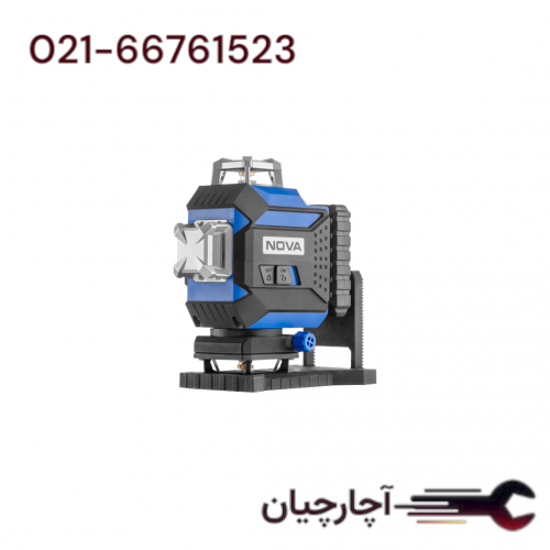 تراز لیزری شارژی چهار بعدی 360 درجه سبز برند نووا، کد کالا 2677G
