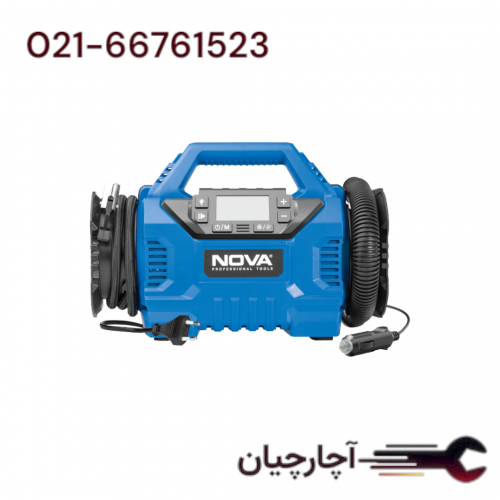 مینی کمپرسور سه کاره فندکی و برق شهری برند نووا، کد کالا 9163