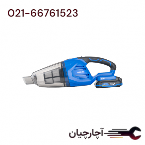 جارو شارژی 20 ولت با ظرفیت 5000 میلی لیتر برند نووا، کد کالا 7757