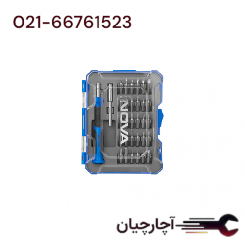 ست 32 پارچه پیچ گوشتی موبایلی برند نووا، کد کالا 1328