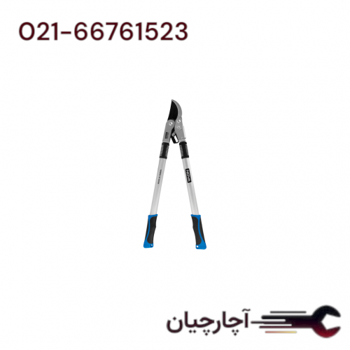 قیچی شاخه زن دنده ای 95 سانت با دسته تلسکوپی برند نووا، کد کالا 2370