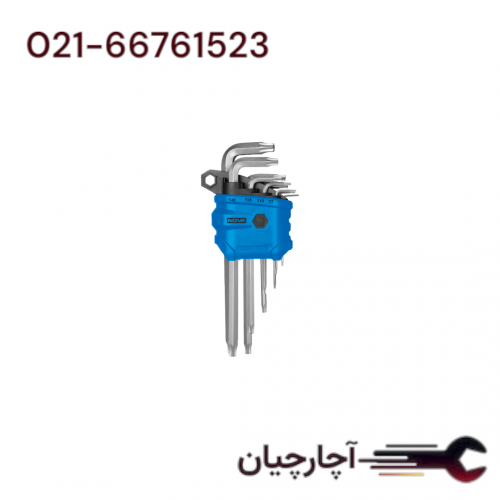 ست آلن ستاره ای 9 عددی سابز استاندارد  برند نووا، کد کالا 1162